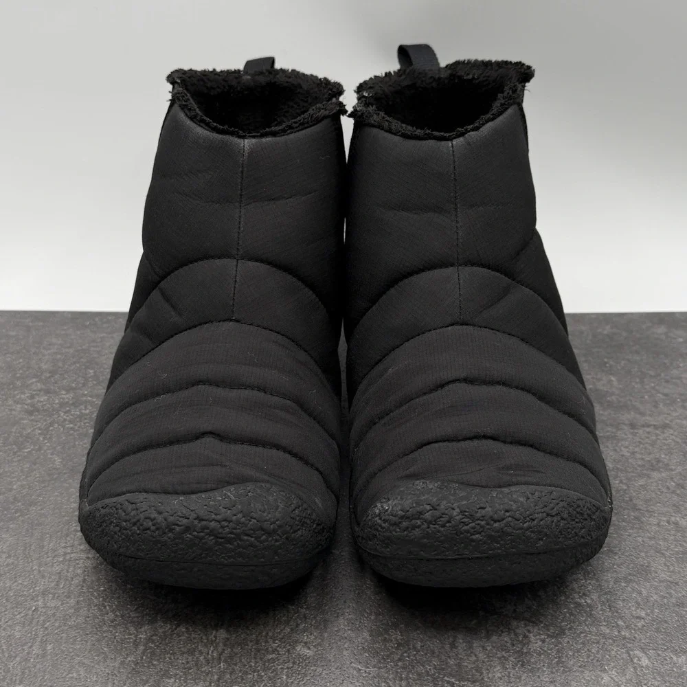 KEEN Howser II Mens US 10.5 Black Quilted Slip On Chukka Boots Mid Ankle Shoes